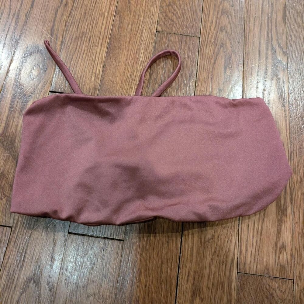 Gooseberry Seaside Pink/Mauve Bandeaux Bikini Top